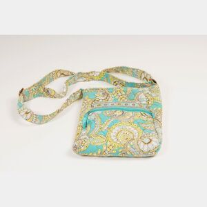 Vera Bradley Crossbody Fabric Bag  / Purse Peacock Spring 2007